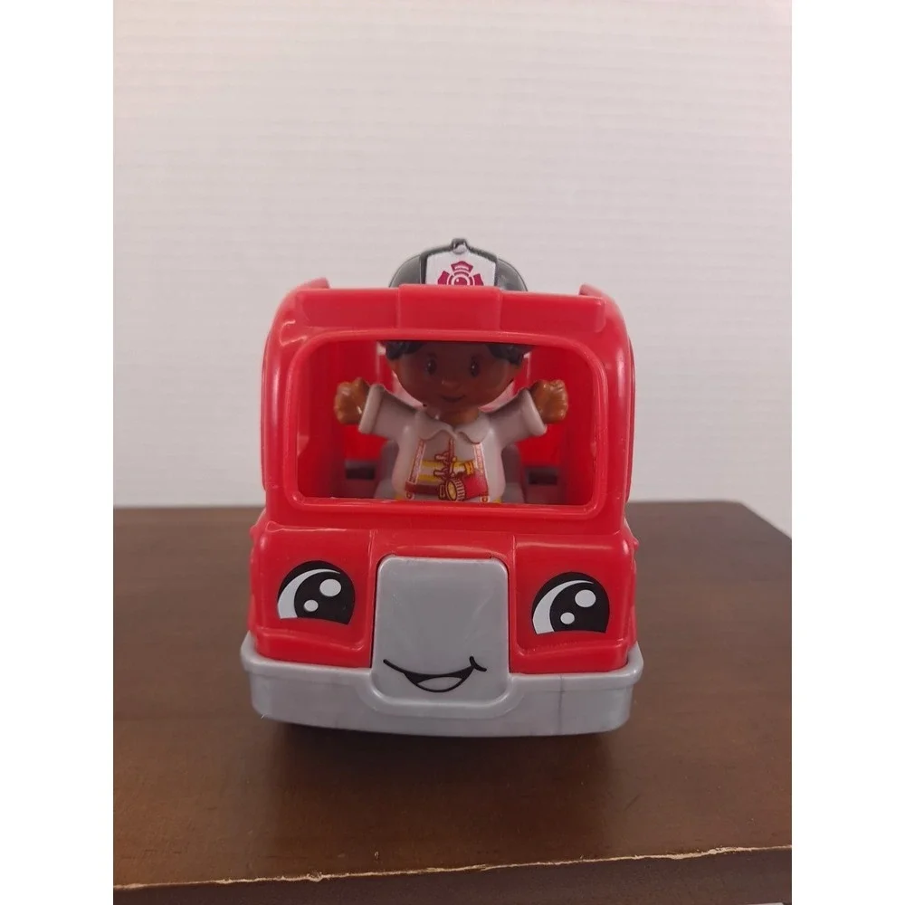 Little People To The Rescue Fire Truck Push Along Vehicle & Firefighter Figure